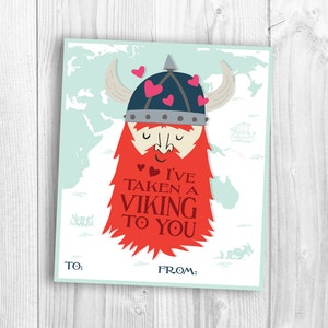 Viking Valentines printable funny valentine image 1