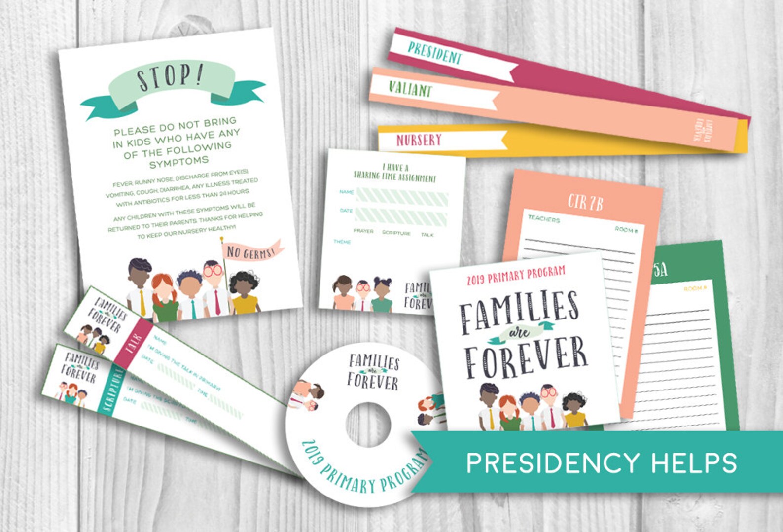 2019 Primary Theme BIG KIT LDS Presidency Helps Bulletin - Etsy