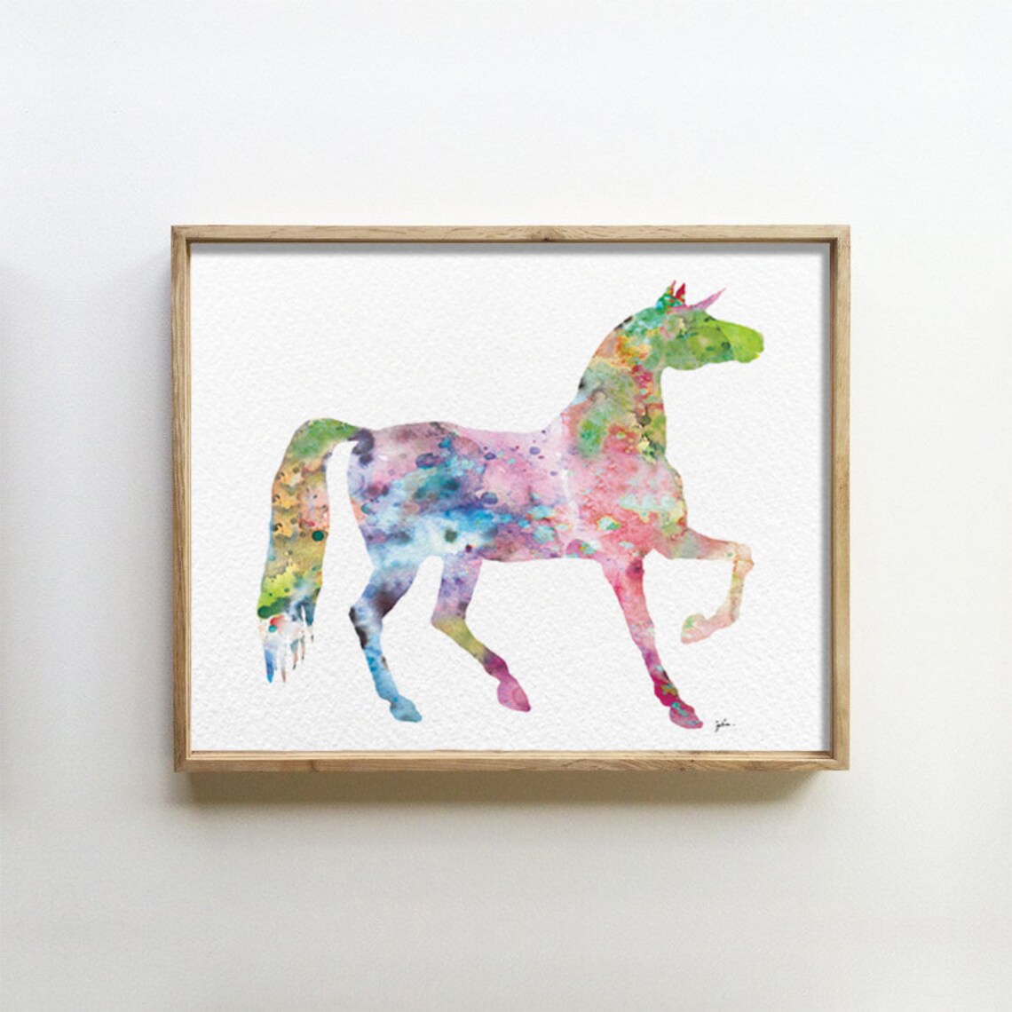 Unicorn Art Watercolor Painting 5x7 Archival Print Etsy