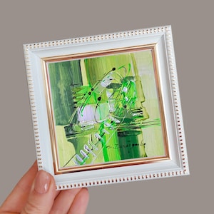 Grün mit grünem Gesims originale Arte Mini 4x4, Picknickdecke mit grünem Gesims für die Wand