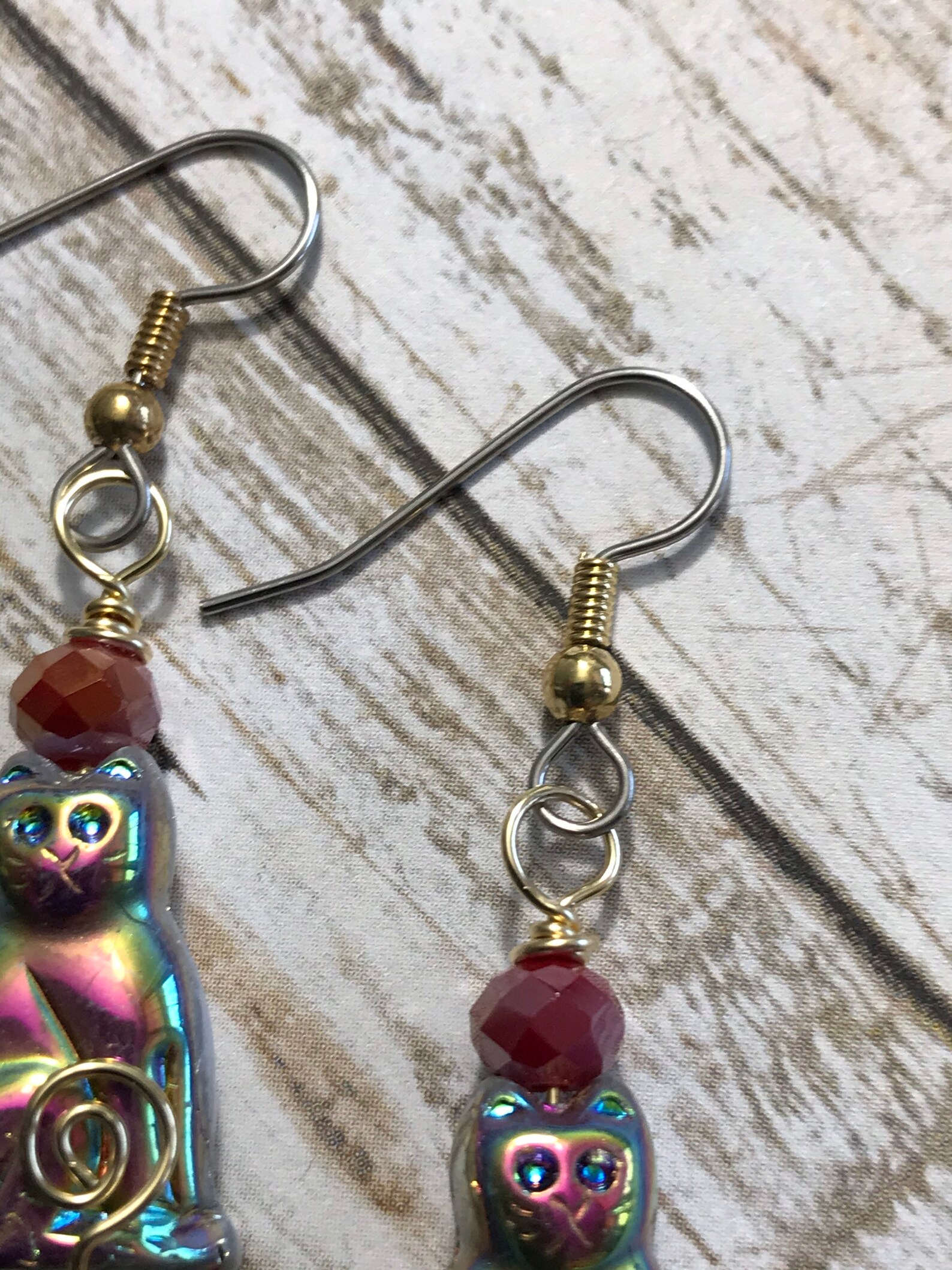 Cat Earrings, Unique Cat Earrings, Gifts for Cat Lovers Drop Earrings Etsy