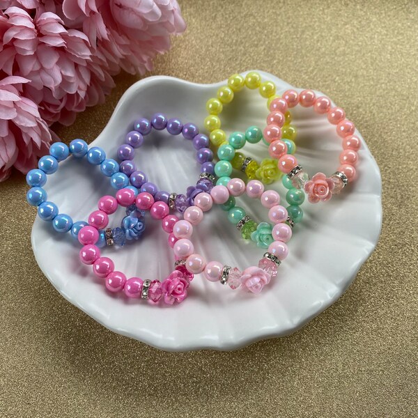 Bracelet Pour Poupée Reborn - Perles Rouges Et Vertes, Neuf, Poupée Moderne