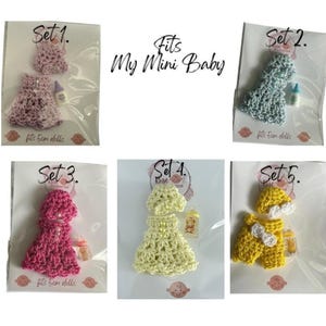 My Mini Baby, 2.5” Dolls, Tiny Doll Clothes, Dollhouse Miniatures, 1/6 ...