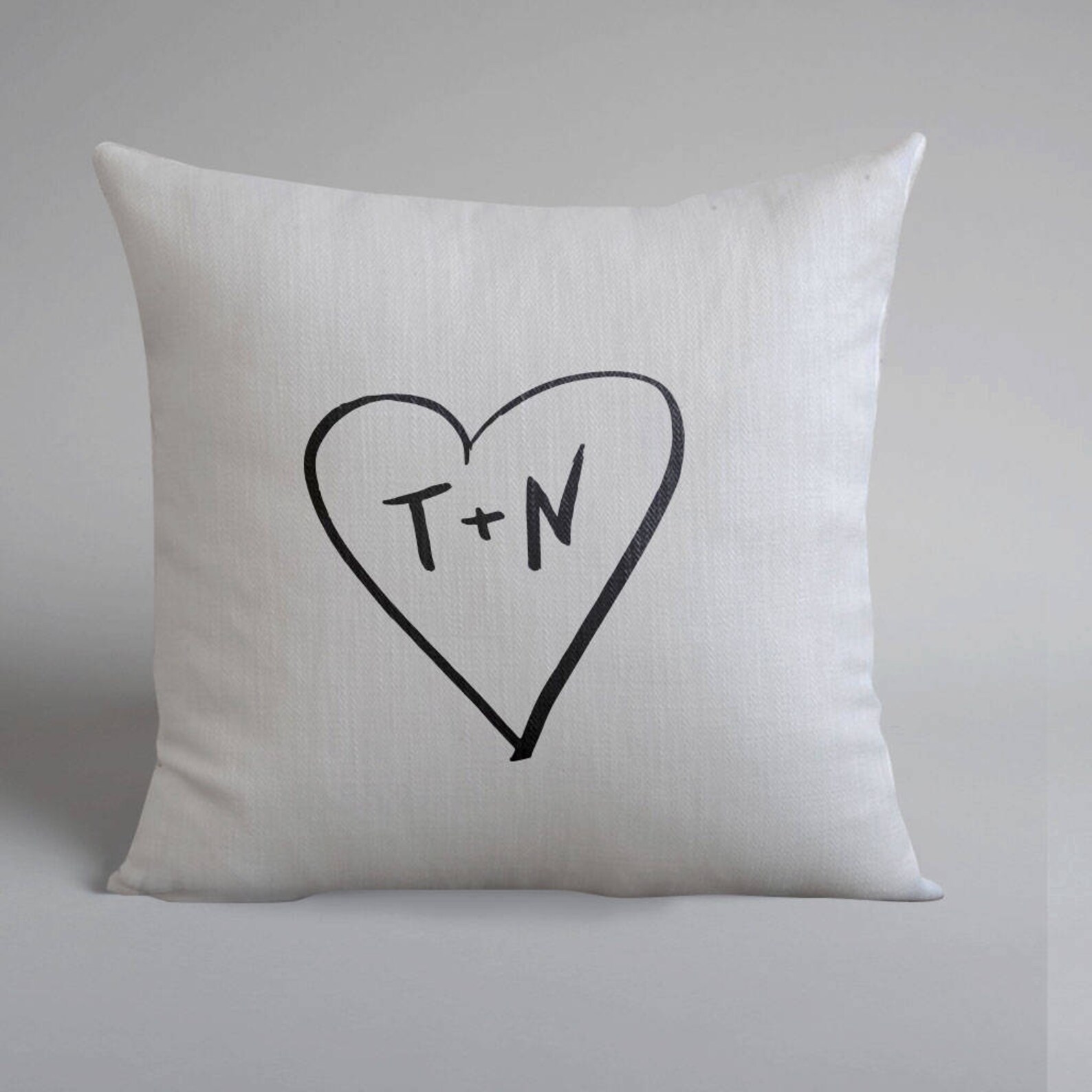 Personalized Couple Pillow Cover Custom Name Throw Pillow Etsy