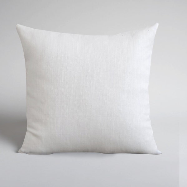 Home Decor White Throw Pillows, White Linen Square Pillow Cases, Cushions, Handmade decorative Pillows, Euro Shams, Natural Linen Cushions