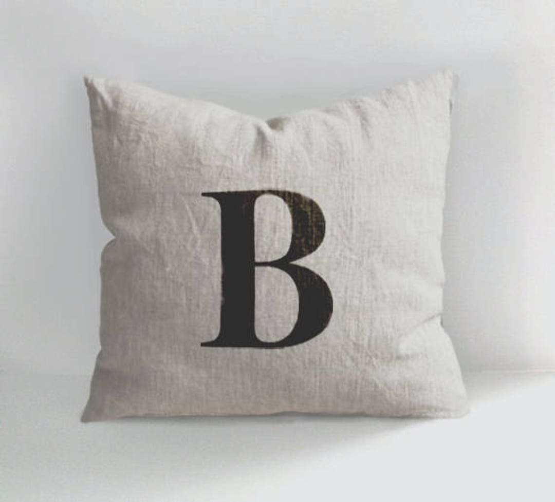 Letters Pillows Letter B Pillow Cover Customized Name - Etsy