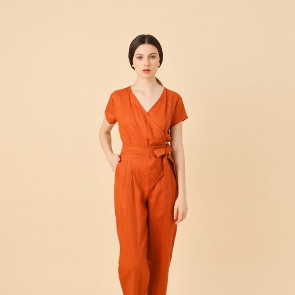 Orange Jumpsuit Women - Etsy