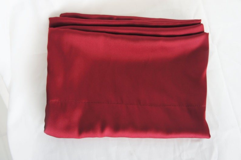 Silk Pillowcases Velvet Silk Pillowcase Real Mulberry Silk Velvet Mulberry Silk Pure Silk Vietnamese Silk Silk 100% Bed sheets image 2