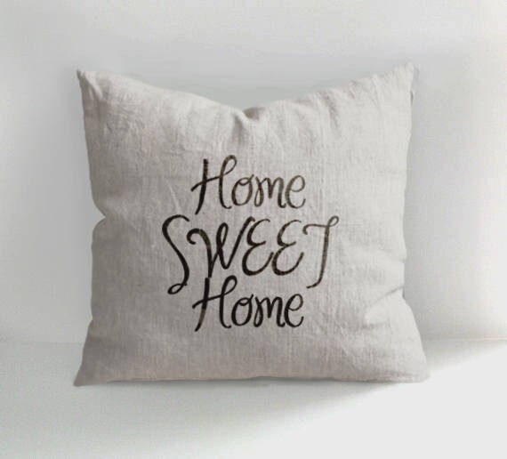 home sweet home pillow cover