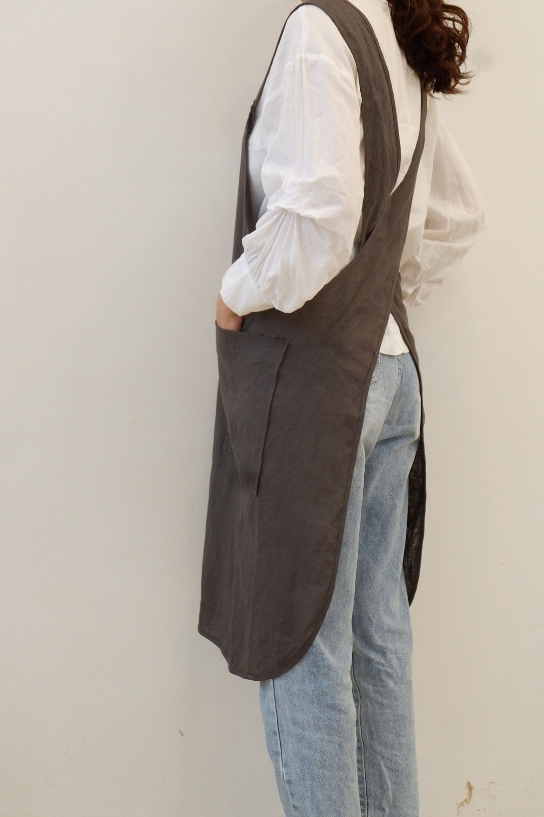 Women Linen Aprons Japanese-styled Comfortable Gifts for - Etsy