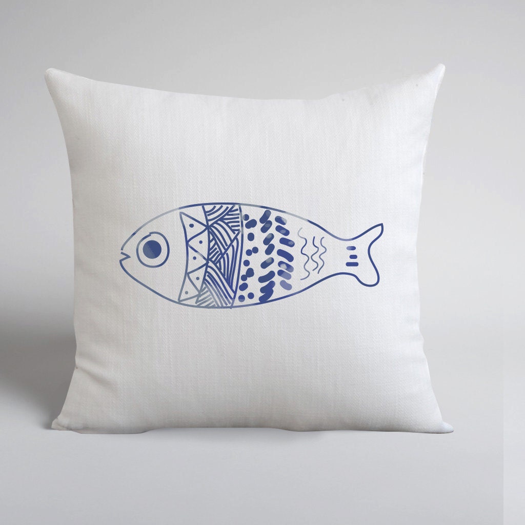 fish pillow covers