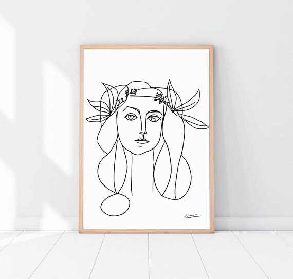 Girl Peace Picasso Sketch, Peace Sketch, Girl Sketch, Wall Decor, Home  Decor, Girl, Dove Print, Picasso, Pablo Picasso, Custom Size, Posters -  Etsy Singapore