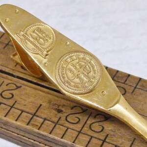 1970s Snap-On Tools 50th Anniversary Torque Meter Tie Clip Fab Vintage Snap On Tools Leavens Co Gold-Tone Collectible Accessory!