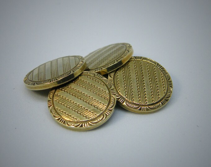 Vintage Krementz Plate Classic Cuff Links Gold Plate Link Etsy
