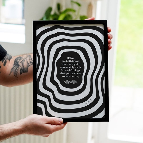 Arctic Monkeys | Do I wanna know lyric Print - Digital Download