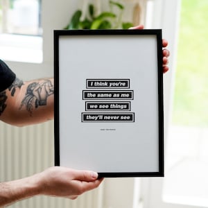 Oasis | &quot;Live Forever&quot; Lyric Print - Digital Download