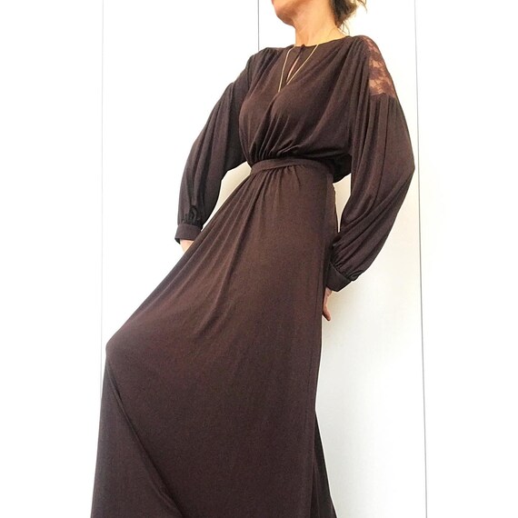 BISHOP SLEEVE lace bust empire waist Boho maxi dre