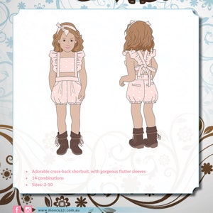 Sweet Pea Shortsuit PDF Sewing Pattern