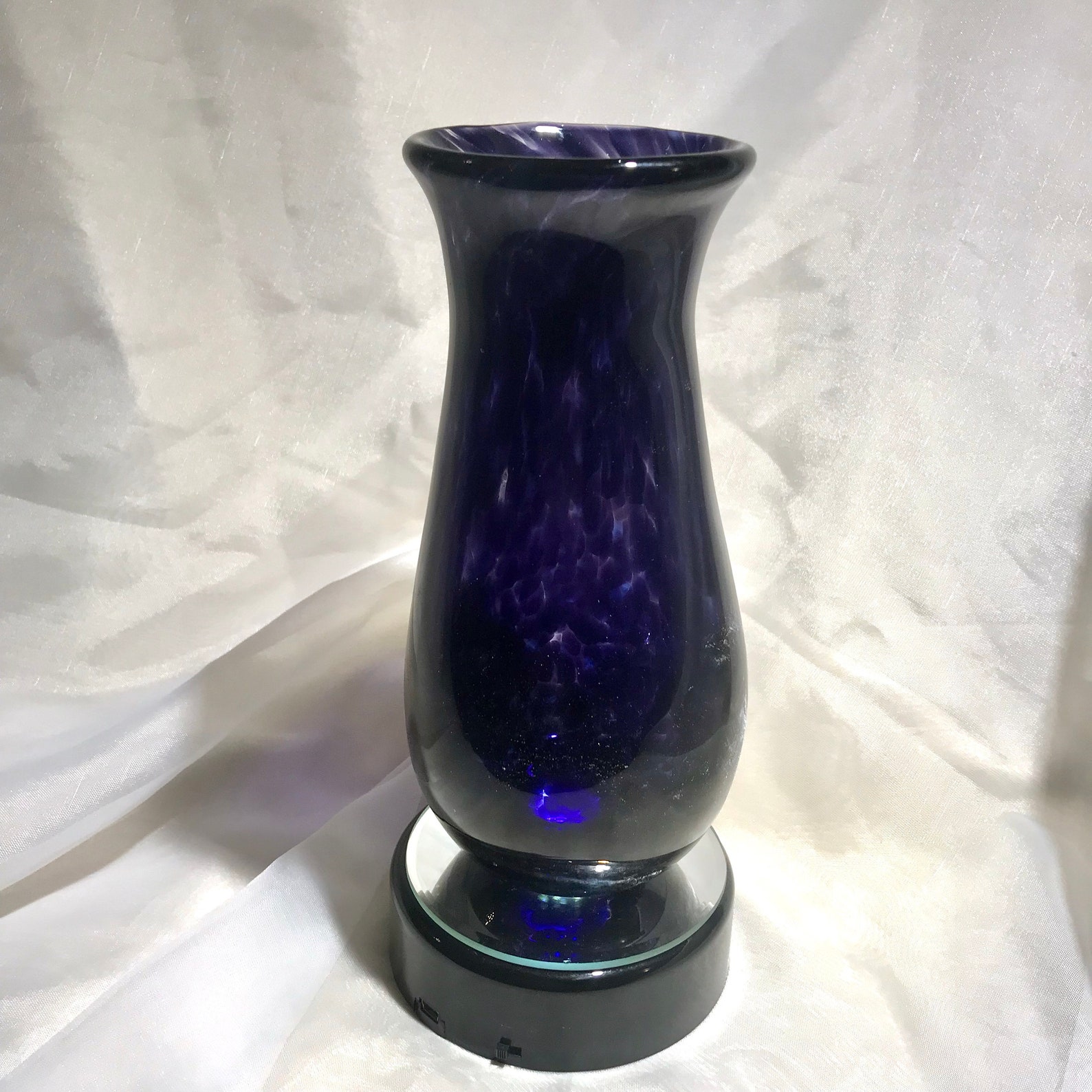 Vivid Purple Blown Glass Vase. Hand Blown Glass Vase in Etsy