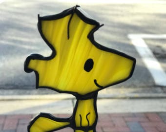 Woodstock Peanuts Stained Glass Suncatcher