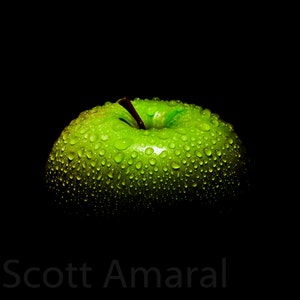 Granny Smith Apple, Still Life, Modern, Macro Photography, Fruit, Still Life Photography, Digital Download