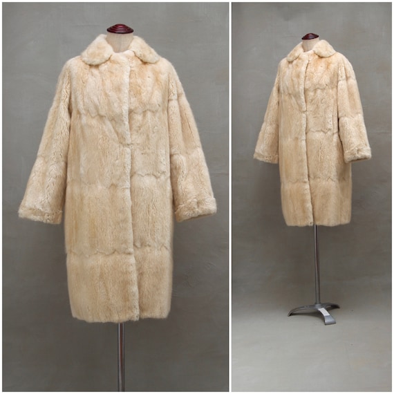 Vintage Fur coat, 1960's real fur coat, Ladies box
