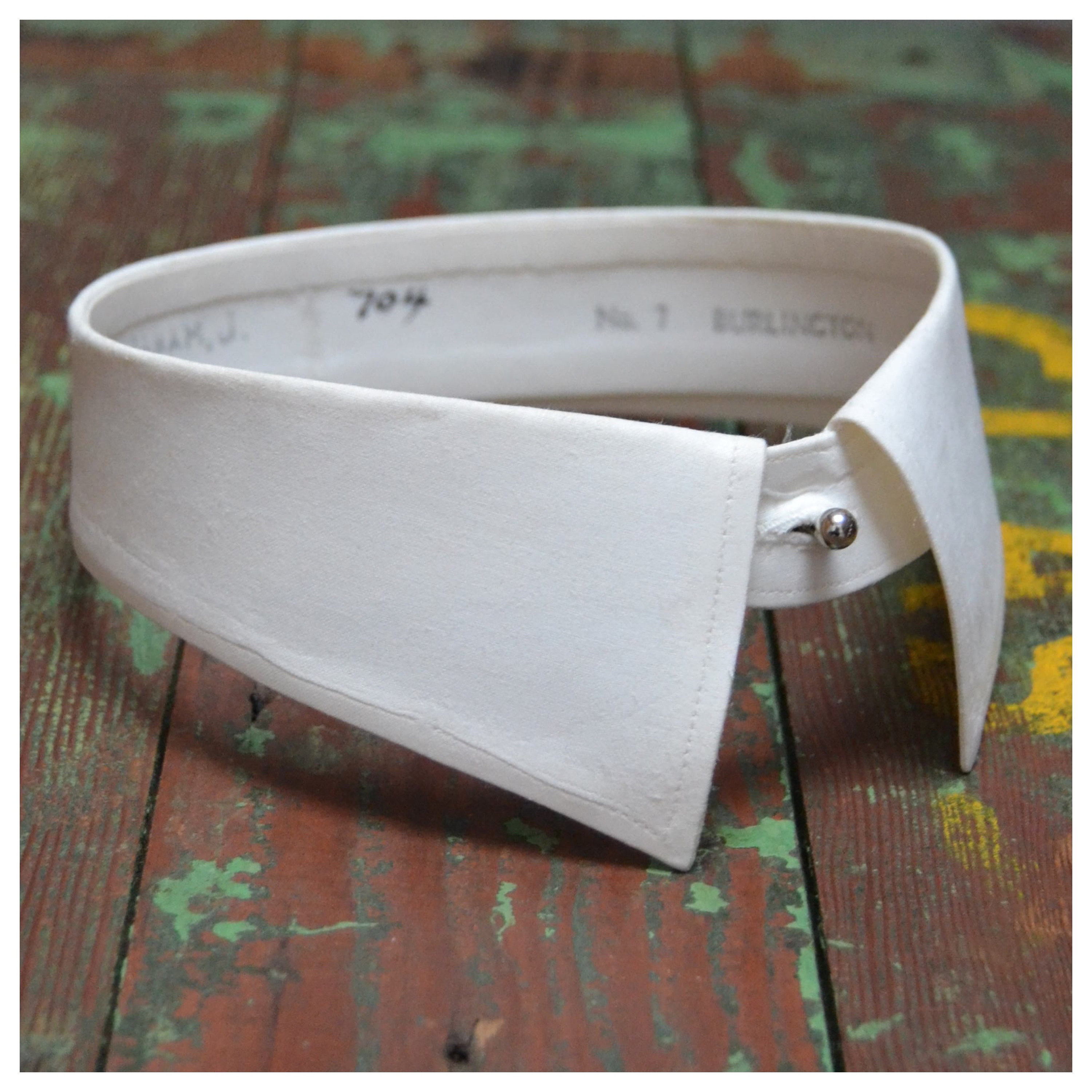 Vintage collar Starched detachable standfall collar Etsy