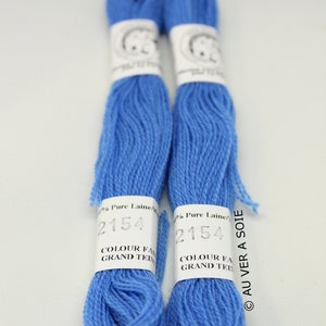 delikatna wełna Aubusson 2154 jasny indygo