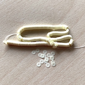 Ljusgul porslinspaljétt 4 mm 6054