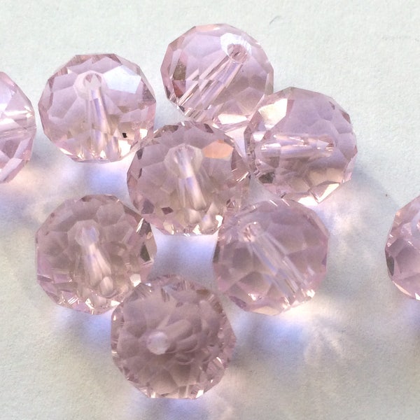 nice old Pearl Pink faceted to create fashion accessories