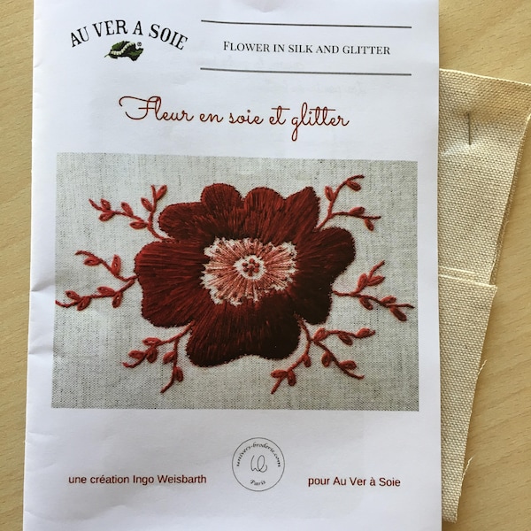 Kit "Fleur en soie et glitter" fiche technique