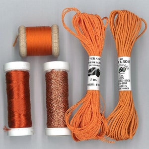 pack discovered silk thread sing orange mix