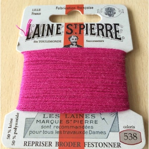 St. Pierre 538 fuchsia wool yarn
