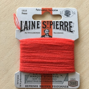 St. Pierre 510 red wool yarn
