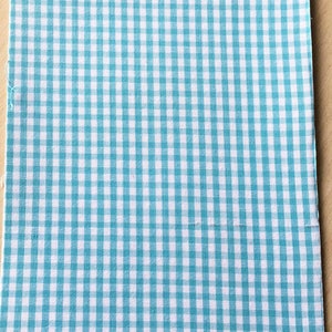 Patrón de tela adhesiva: Vichy turquesa 200 x 150 mm (A5)