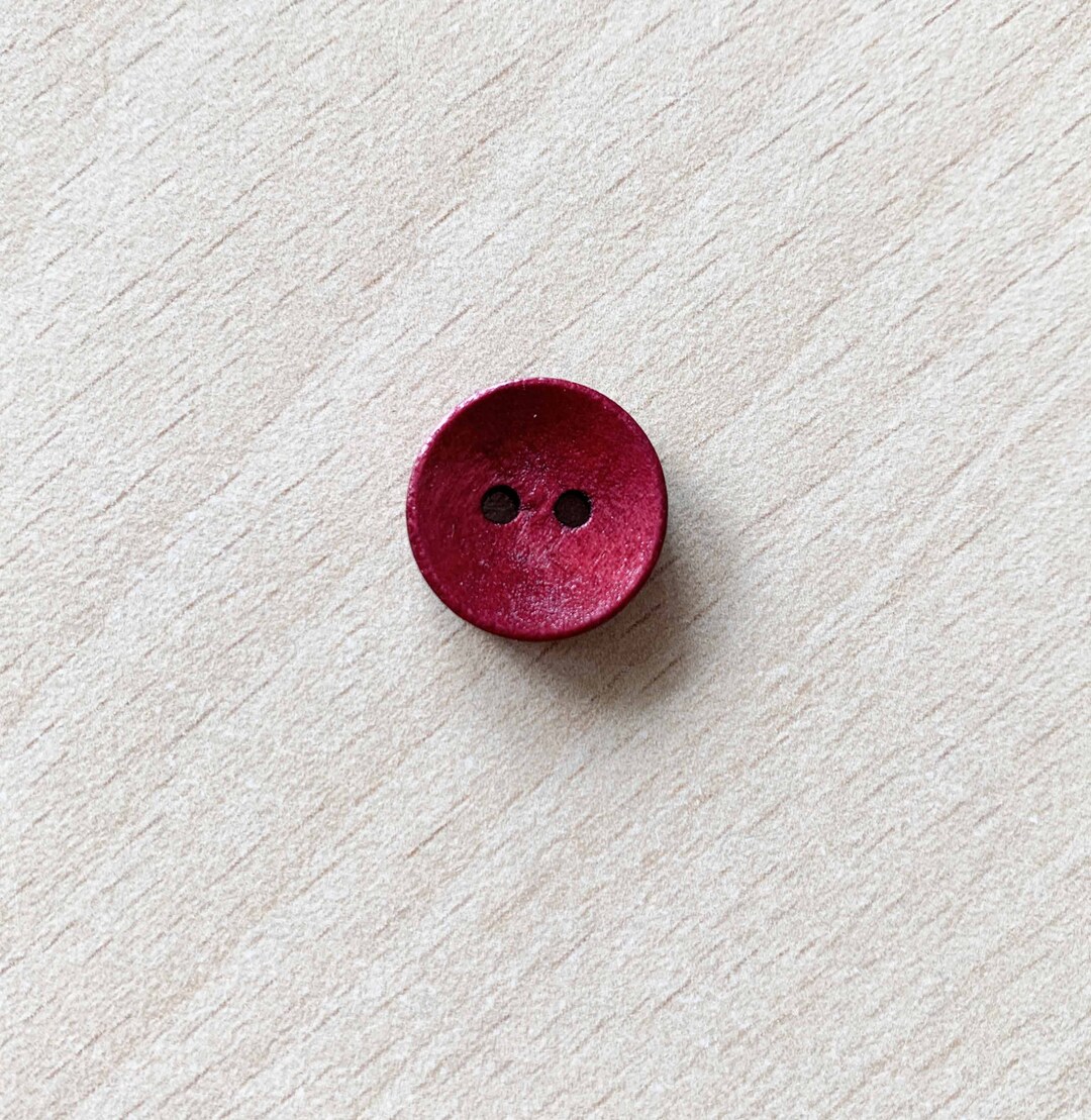Pretty Little Button vintage Red Size 15 Mm Etsy