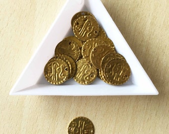 14 mm gold metal sequin coin