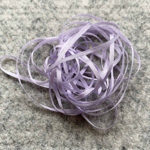 pure silk ribbon 3333 lilac 2 mm image 1