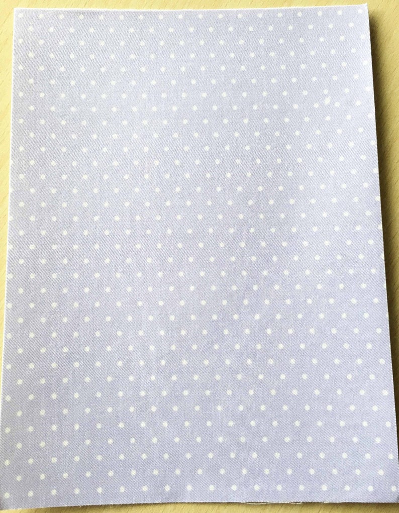 Fabric adhesive pattern: lilac dots 200 x 150 mm A5 image 1