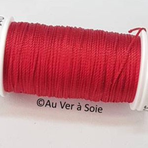 filo di cordoncino di seta Trébisond colore 779 Piment
