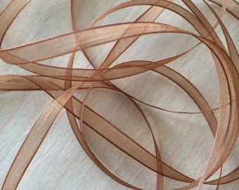 brown muslin ribbon 423 elegant and translucent