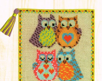 needle holder "to the happiness of the ladies" model "owls"