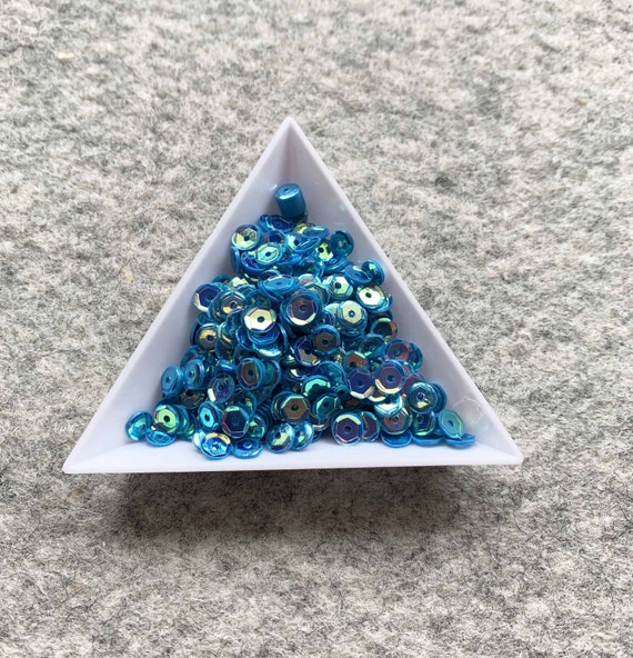 Paillette cuvette ocean blue irise 5 mm en vrac Etsy France