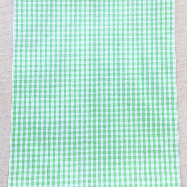 Stof zelfklevende patroon: groen pastel 210 x 290 mm (A4)