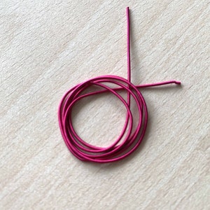 Bright magenta cannetille shiny metallic spring