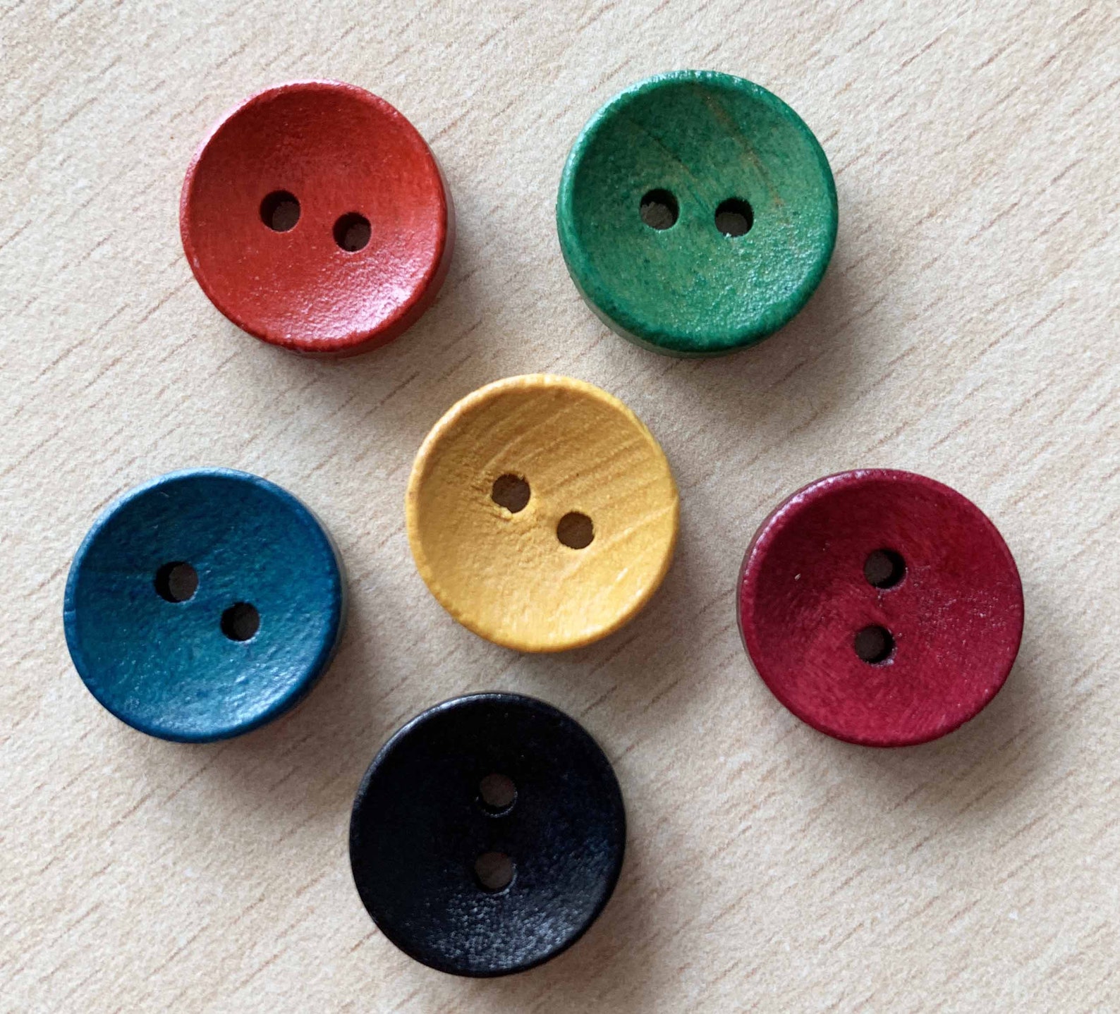 Pretty Little Button vintage Red Size 15 Mm Etsy