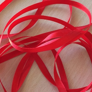 red-orange satin ribbon that embellishes your creations 293-SC