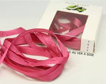 Silk ribbon 3024 4 mm French quality with silkworm