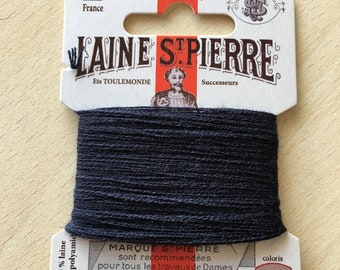 Wool yarn St. Pierre 645 dark navy