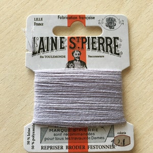 St. Pierre 124 pearl gray wool yarn